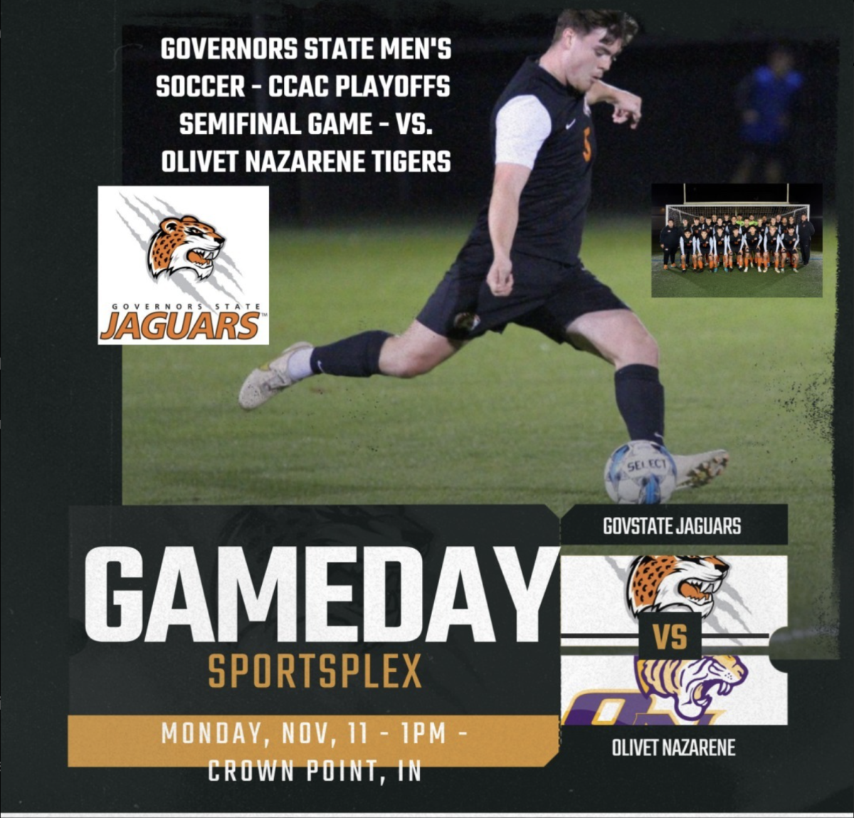 Governors State secures spot in championship with 2-1 Victory over Olivet Nazarene